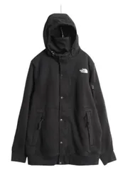 【お得なクーポン配布中!】 US企画 ノースフェイス フルジップ フェイスマスク付き スウェット フード パーカー ジャケット メンズ XL 古着 ブルゾン 大きいサイズ 黒