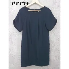 ◇ qualite カリテ Abahouse アバハウス 半袖 膝丈 ワンピース サイズ2 ネイビー レディース 【中古】 【1002801592554】のサムネイル