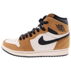 NIKE (ナイキ) AIR JORDAN 1 RETRO ROOKIE OF THE YEAR 555088-700 エアジョーダン1 ルーキーオブザイヤー ハイカットスニーカー US5/25.0cm ホワイト/マスタード