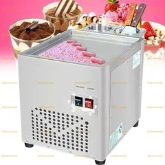 人気推薦◆電動アイスクリームロールメーカー、業務用ロールヨーグルトアイスクリームマシン、ステンレス製かき氷パン、バー、カフェ、デザートショップ向けヨーグルトクリームマシンのサムネイル