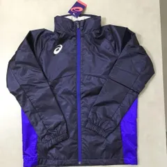 アシックス/ASICS　ウインドブレーカージャケット(BW)　裏起毛　メンズ　ウィンドジャケット　M　ネイビー　2031A833