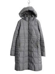 【お得なクーポン配布中!】 US企画 ノースフェイス ロング ダウン コート レディース M 古着 The North Face ジャケット 550フィル ナイロン パーカー キルティング 灰