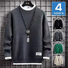 セーター 冬服 メンズ ニット 未使用 シンプル ニットセーター カジュアル 無地 暖かい 防寒 おしゃれ プルオーバー トップス 厚手 大きいサイズ ハイネック メンズbodun01