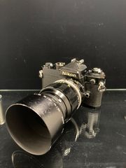 Nikon FE ブラック S/N316xxxx  NIKKOR-P Auto 105mm F2.5 AI改 [動作品] 一部制限有り モルト張替え済み