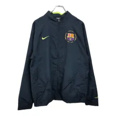 NIKE ナイキ FCバルセロナ ウィンドブレーカージャケット プロチーム サッカー ネイビー(メンズ M)中古 古着 U7494