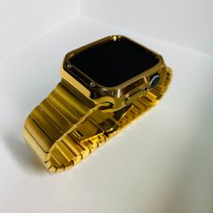 ★アップルウォッチバンド リンクブレスレットベルト Apple Watch 金