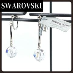 スワロフスキー ピアス Parallele クリア シルバー 正規品 極美品 