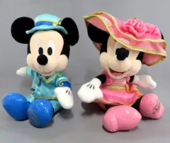 【中古】ぬいぐるみ ミッキーマウス＆ミニーマウス(ファッショナブル・イースター) ペアぬいぐるみ 「ディズニー・イースター2015」 東京ディズニーシー限定