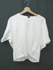 ◇ ⊂ ◎ ●未使用● AZUL BY MOUSSY タグ付き バックジップ 半袖 Tシャツ カットソー サイズF ホワイト レディース E  【1506110000248】