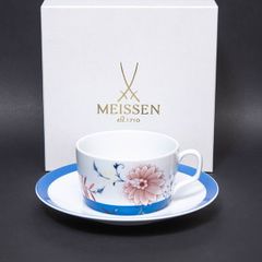 マイセン ブルーオニオン生誕285周年記念 ブルーミーライン コーヒーカップ＆ソーサー
