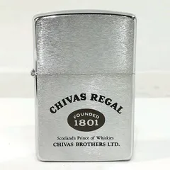 【未使用品】【送料無料】ZIPPO オイルライター シーバスリーガル CHIVAS REGAL FOUNDED1801※メール便でお送りします【代引き不可】