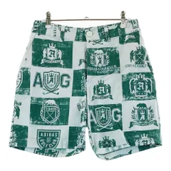 サイズ：M ADIDAS GOLF アディダスゴルフ 2024年モデル ハーフパンツ 総柄 グリーン系 [240101358129]# ゴルフウェア メンズ ストスト