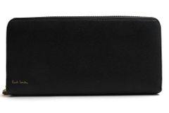 ポールスミス／Paul Smith 長財布 財布 ウォレット メンズ 男性 男性用 レザー 革 本革 ブラック 黒  PSC785 ジップストローグレイン 小銭入れあり ラウンドジップ ラウンドファスナー