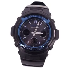 美品 カシオ Gショック CASIO G-SHOCK AWG-M100A 5230 ST MULTI BAND 6 マルチバンド タフソーラー  ストップウォッチ ウォッチ 時計 メンズ ブラック - メルカリ