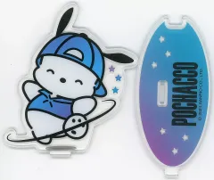 【中古】アクリルスタンド・アクリルパネル 10.ポチャッコ アクリルスタンド ブルー 「サンリオ当りくじ ポチャッコ当りくじ」