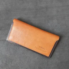 本革 長財布 ZONALe ゾナール 本革 ORLOシリーズ ブラウン ネイビー 革 レザー 財布 マルチカラー ウォレット 10216のサムネイル
