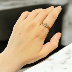 神殿のひとひら トライレイヤーリング 指輪 ゴールド