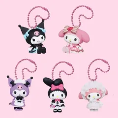 5 ベルセット マイメロディ クロミ スウィート ロリータ ガチャ キーホルダー サンリオ フィギュア