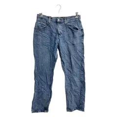 Wrangler デニムパンツ W33 ラングラー レギュラーフィット ブルー コットン メキシコ製 古着卸 アメリカ仕入 2502-275