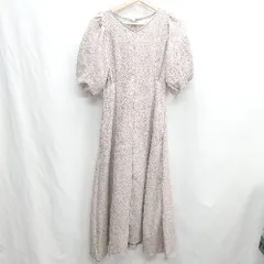 ◇ ⊂ Ray Casssin レイカズン 花柄 半袖 ロング ワンピース サイズF ピンク系 レディース E  【1501160029812】