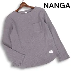 NANGA ナンガ 通年★ エコ ハイブリッド ワッフル ボートネック 長袖 カットソー Tシャツ Sz.WL　レディース グレー