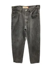 Levi’s (リーバイス) 550 ブラックデニムジーンズ リラックスフィット テーパード 00550-0260 W34 L34 黒 メンズ/025