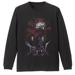 【新品/公式】僕のヒーローアカデミア_XLサイズ_死柄木弔 袖リブロングスリーブTシャツ/BLACK 公式グッズ colleize