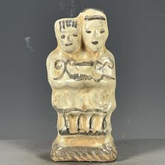 磁器 老窯磁器 老胎 白釉人物 小物 置物 磁器 中国陶磁 中国美術