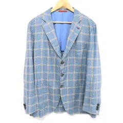 #anc イザイア ISAIA ジャケット 56 背抜き 本切羽 ツイード 珊瑚モチーフ コーラル ラペルピン付き シルク イタリア製 メンズ [959478]のサムネイル