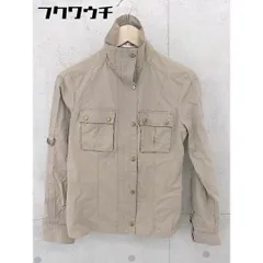 ◇ MK KLEIN+ エムケーミッシェルクランプリュス ジップアップ 長袖 ジャケット サイズ38 ベージュ レディース 【中古】 【1102100005578】