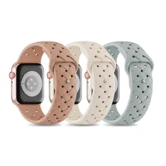 【新着商品】バンド コンパチブル Apple Watch アップルウォッチ バンド 38mm 40mm 41mm 42mm 44mm 45mm 46mm 49mm 交換スポーツストベルト 柔らかいシリコン素材 通気性 に対応 Series 10 【3枚入り】