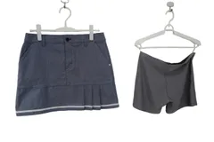 【美品】adidas(アディダス) スカート(インナーパンツ付き) 青系 レディース OT ゴルフ用品 2502-0494 中古