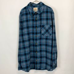 【古着】Field&Stream ブルー  タータンチェック ネルシャツ