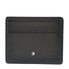 【未使用】MONTBLANC モンブラン カードケース パスケース 名刺入れ コンパクト レザー ブラック