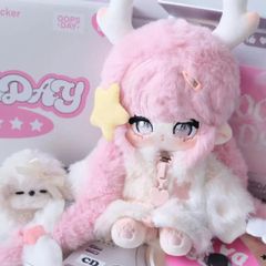 ぬいぐるみ服 着せ替え 20cm ぬい活 パーカー 推しぬい ピンク ぬい活 推し活 推しぬい 綿人形 棉花娃娃 ちびぬい服 ちびぐるみ コットンドール cotton doll-A4507