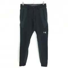 ★特価★アンダーアーマー パンツ 黒×ダークグレー 裏起毛 レディース SM ゴルフウェア UNDER ARMOUR