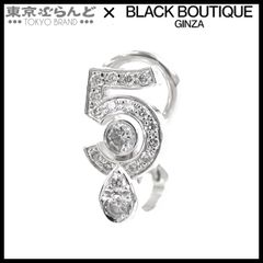 シャネル CHANEL エターナルシャネル No5 シングル ピアス J12200 ホワイトゴールド K18WG ダイヤモンド イヤリング レディース 仕上済 現行品 101794993
