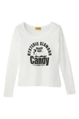 HYSTERIC GLAMOURTチビTシャツ 完売品 TYPE LOGO柄ジャカード チビTシャツ|HYSTERIC GLAMOUR WOMEN