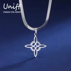 ウィッチノット　ペンダント　シルバー　スネークチェーン