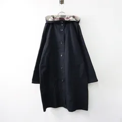 【値下げ】完売品 ブルーレーベルクレストブリッジ BLUE LABEL CRESTBRIDGE コットンフェイスリバーシブルAラインコート 38/紺【2400014056136】のサムネイル