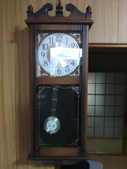 CITIZEN 8MS345 柱時計 1980年頃 昭和レトロ 木製 【訳あり】使用電池 ...