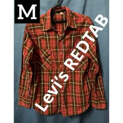 【必見！】Levi’s REDTAB チェック柄　シャツ　Mサイズ　レッド