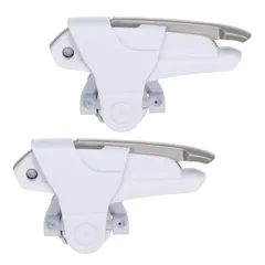 uxcell ゲーミングトリガー モバイルゲームコントローラー ファイアキー 合金 12 cm-16.5 cm携帯電話用 1ペア ホワイト