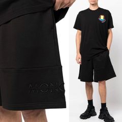 9 MONCLER モンクレール 8H00012 809KR ブラック カジュアルパンツ ハーフパンツ ショートパンツ size S