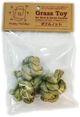 ピーツー・アンド・アソシエイツ　Ｇｒａｓｓ　Ｔｏｙ（グラストイ）　　ダブルノット　　[鳥、い草、おもちゃ、ハッピーホリデイ]