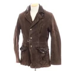 【美品】サンタクローチェ レディース レザー ジャケット XS (日本M) 薄茶 美品】サンタクローチェ レディース レザー ジャケット XS (日本