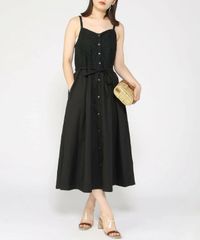 匿名配送【新品・未使用】黒 ブラック M ビスチェ レース キャミワンピース