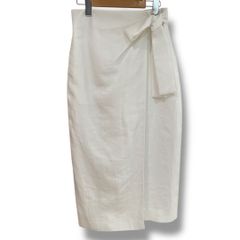 新品 未使用品 タグ付き Liesse リエス タイトスカート ウエストリボン ゆるタイトスカート ラップスカート風 ロング丈 きれいめ リゾート お出掛け ホワイト 2 Mサイズ レディース 夏 ゴーゴー古着セントラルパーク名古屋店No.775