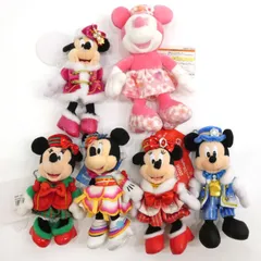 【小牧店】タグ付き　ミッキー　ミニー　ぬいぐるみバッジ　セット 【I743-0949】