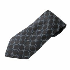 グッチ GUCCI ネクタイ 絹 シルク レギュラータイ GG柄 総柄 紺 ネイビー /XZ ■GY11のサムネイル